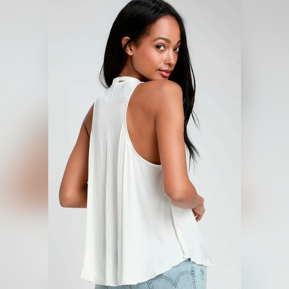 Free People Here with Me Lace Top In White Sz XS - Picture 2 of 3